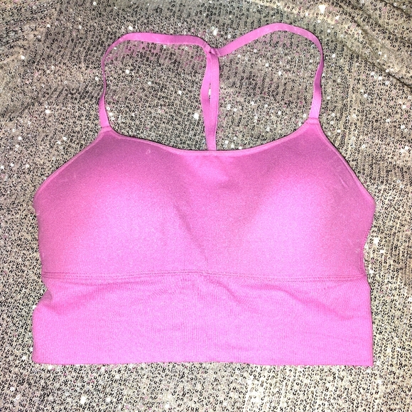 Candy Pink NWOT Ribbed Bralette - Picture 1 of 3